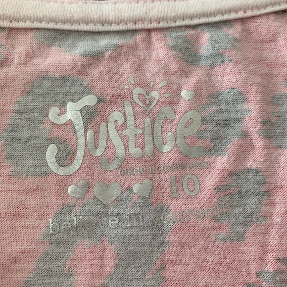 Justice Leopard 3/4 Sleeve Top - Picture 3 of 9